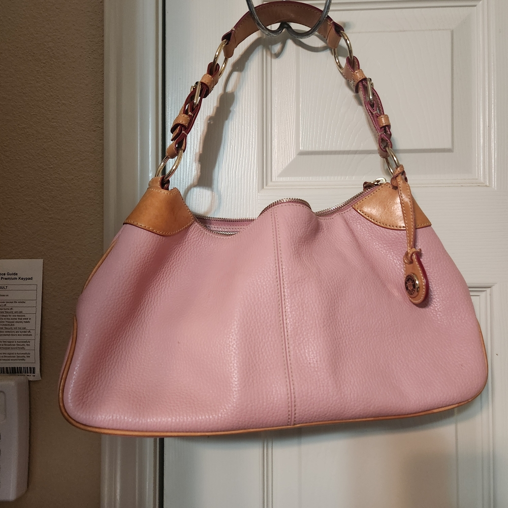 Dooney & Bourke Pink Leather Shoulder Bag